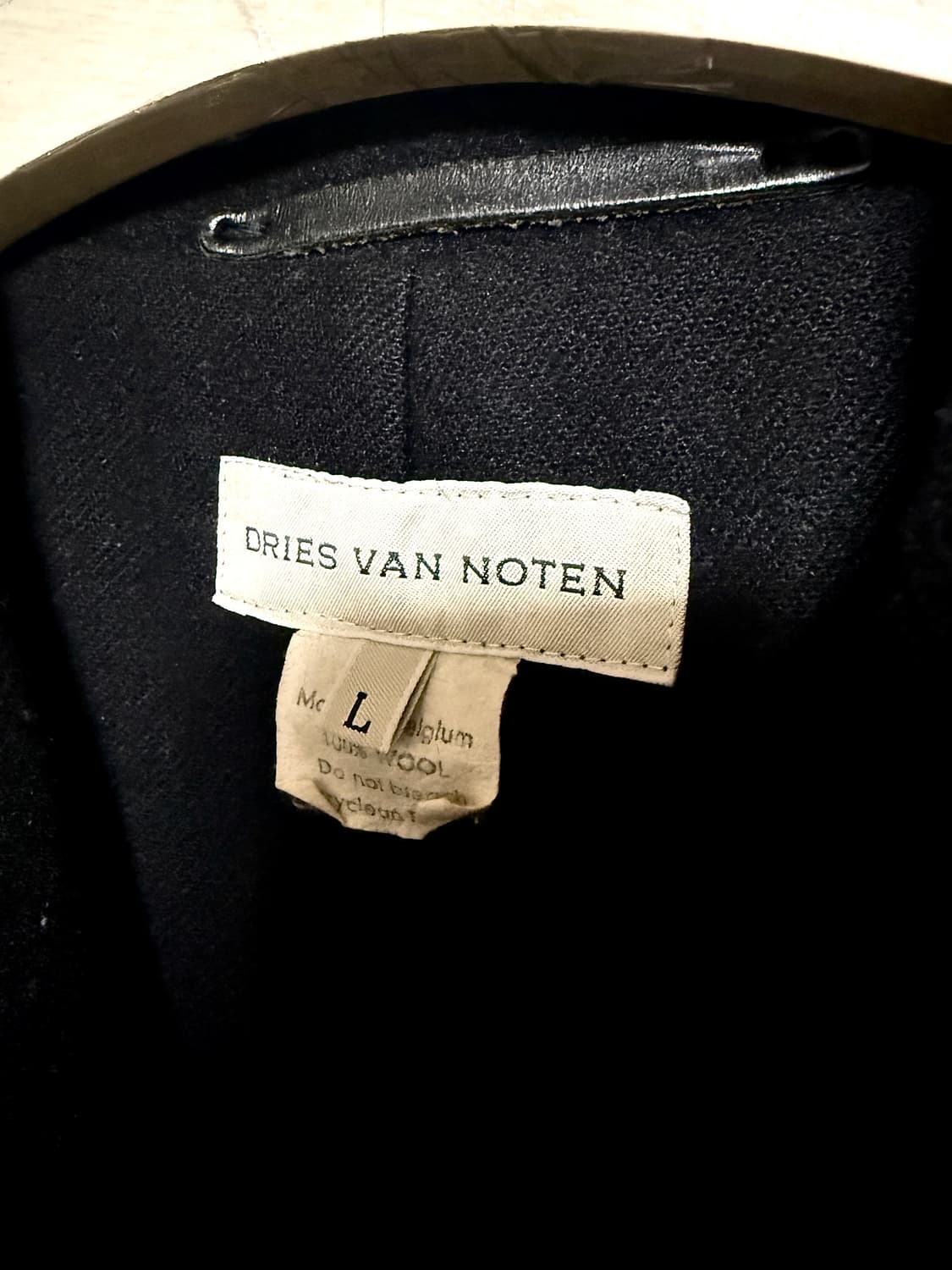 드리스반노튼 히든 밀리터리 헤비울 혼방 코트 상품이미지5