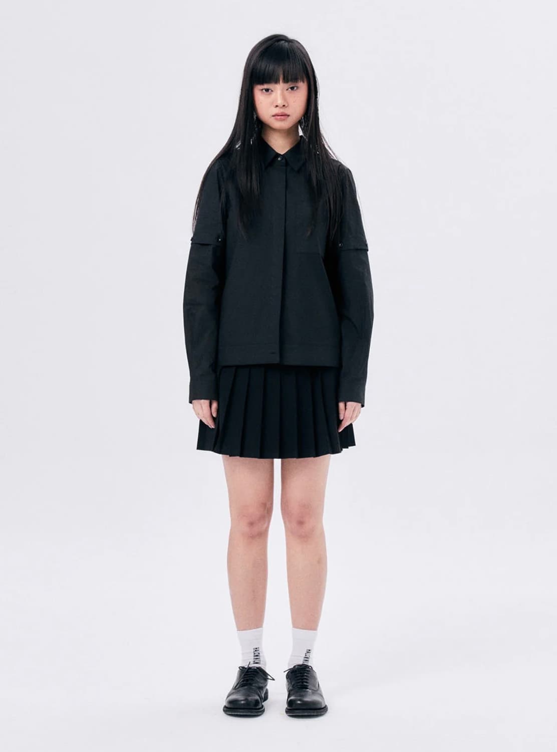 할로미늄 SHIRT JACKET / BLACK / 1 size 상품이미지1