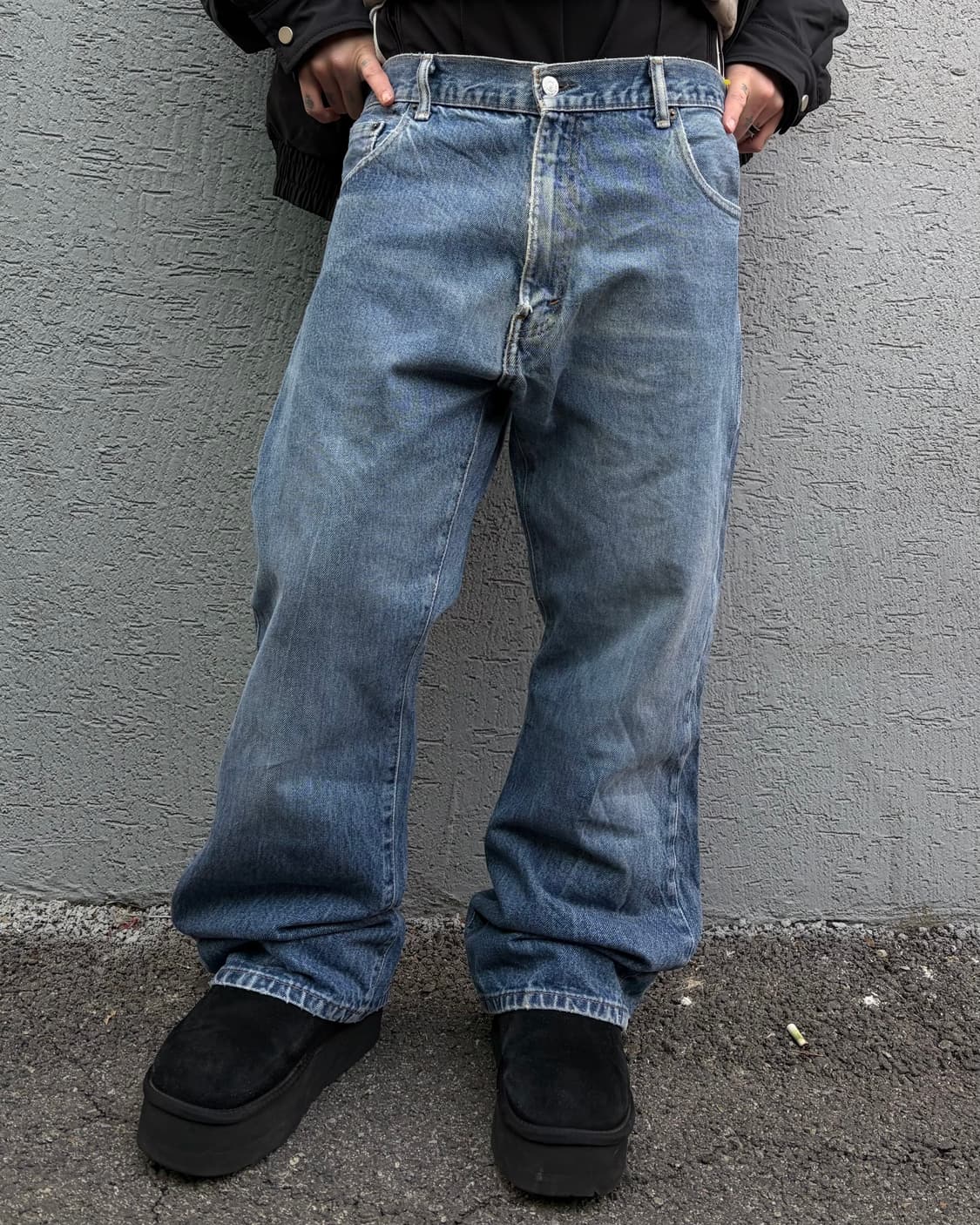 90s LEVIS 517 denim boots cut pants 상품이미지3