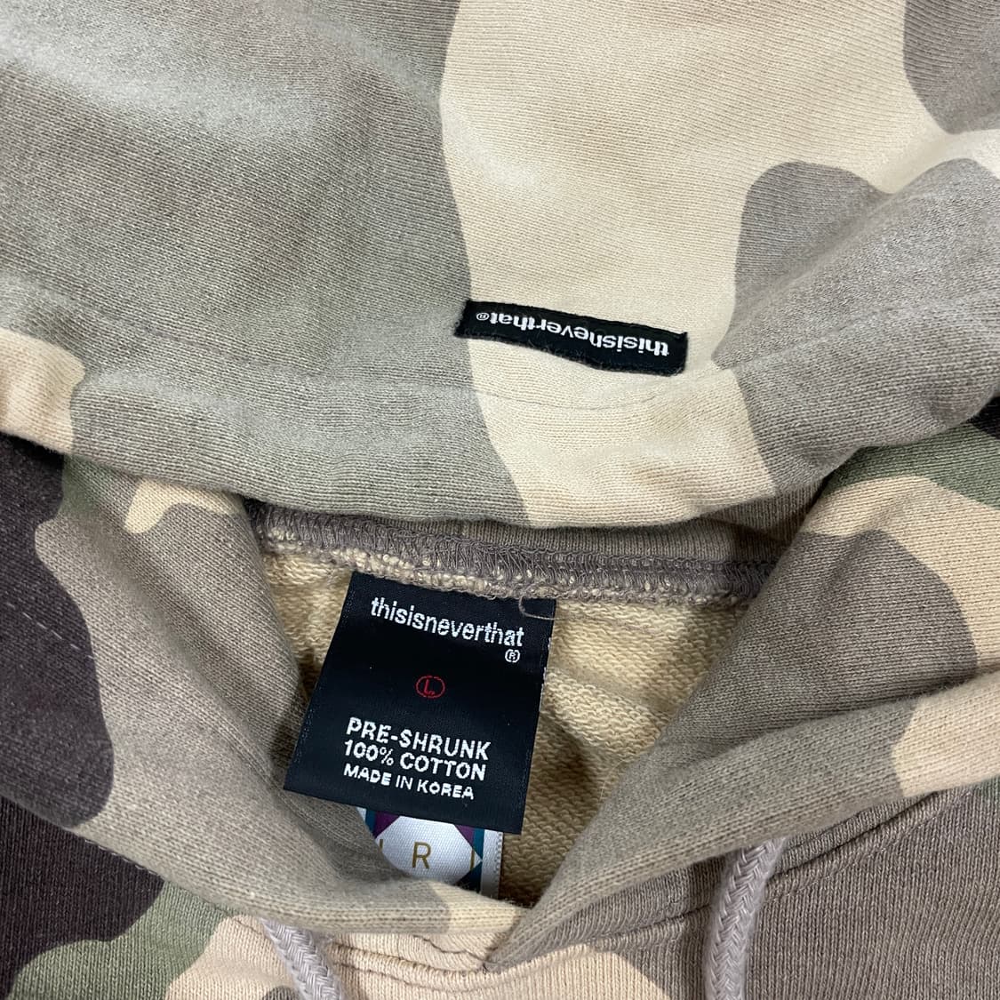 디스이즈네버댓 카모플라쥬 후디 상품이미지4