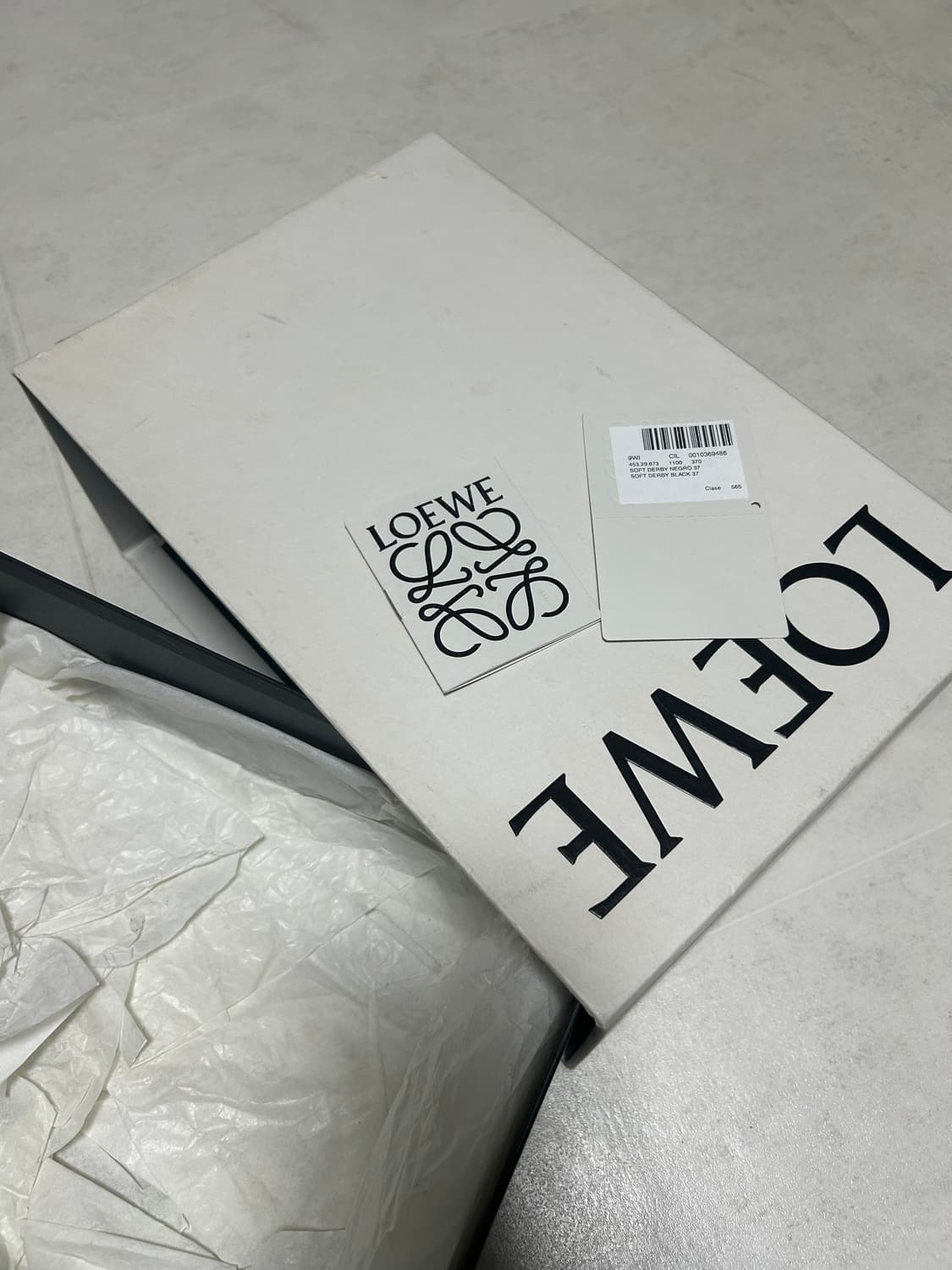 로에베 블랙 레더 더비슈즈 37(240) 상품이미지10