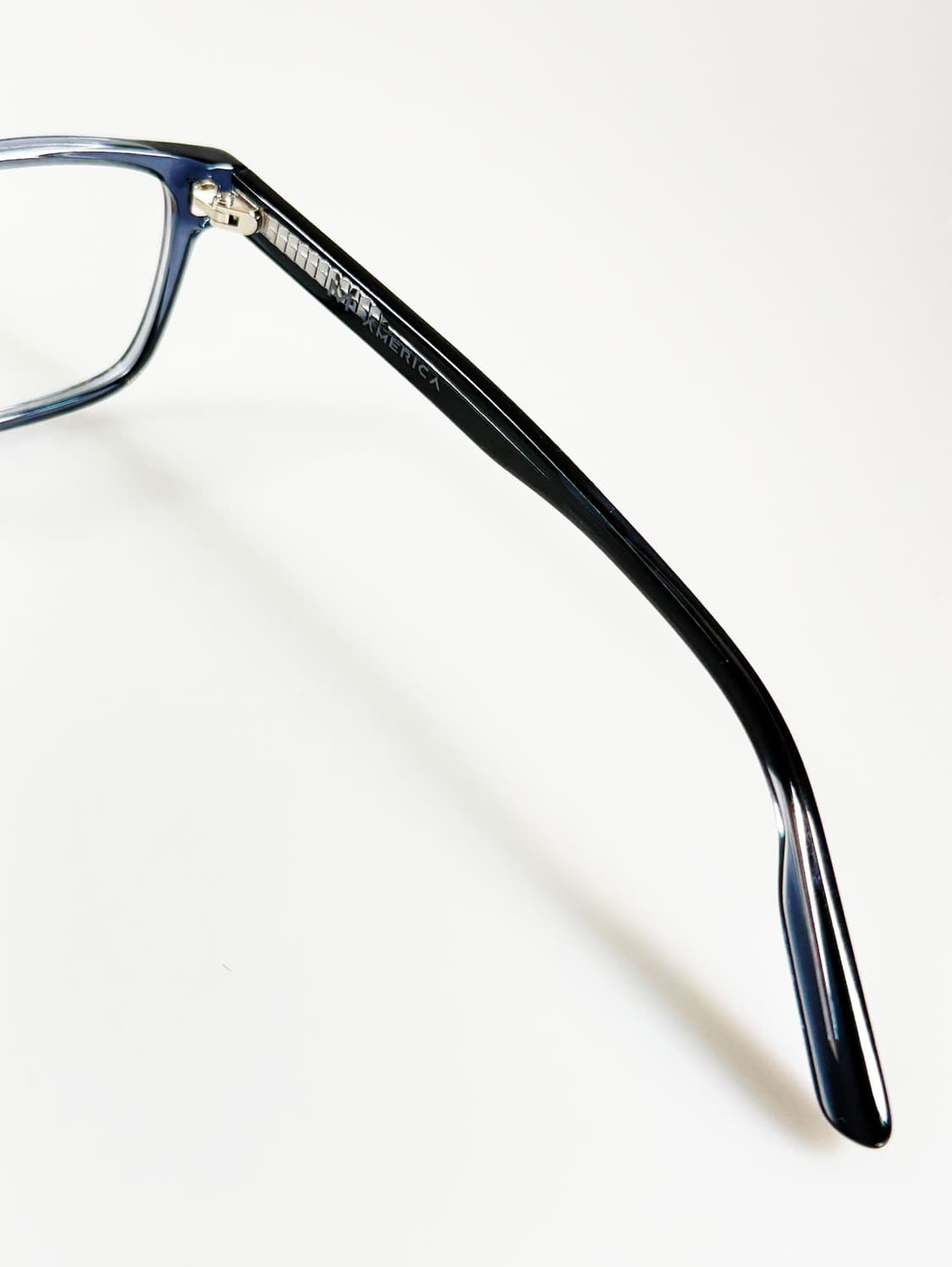 미국제 M AMERICA 블루 스모크 뿔테 스퀘어 빈티지 안경 상품이미지6