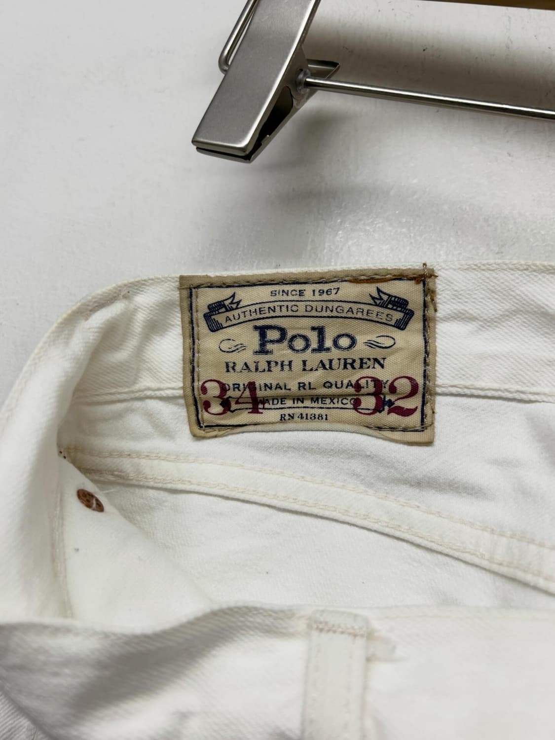 폴로 랄프로렌 화이트 데님 팬츠 상품이미지4