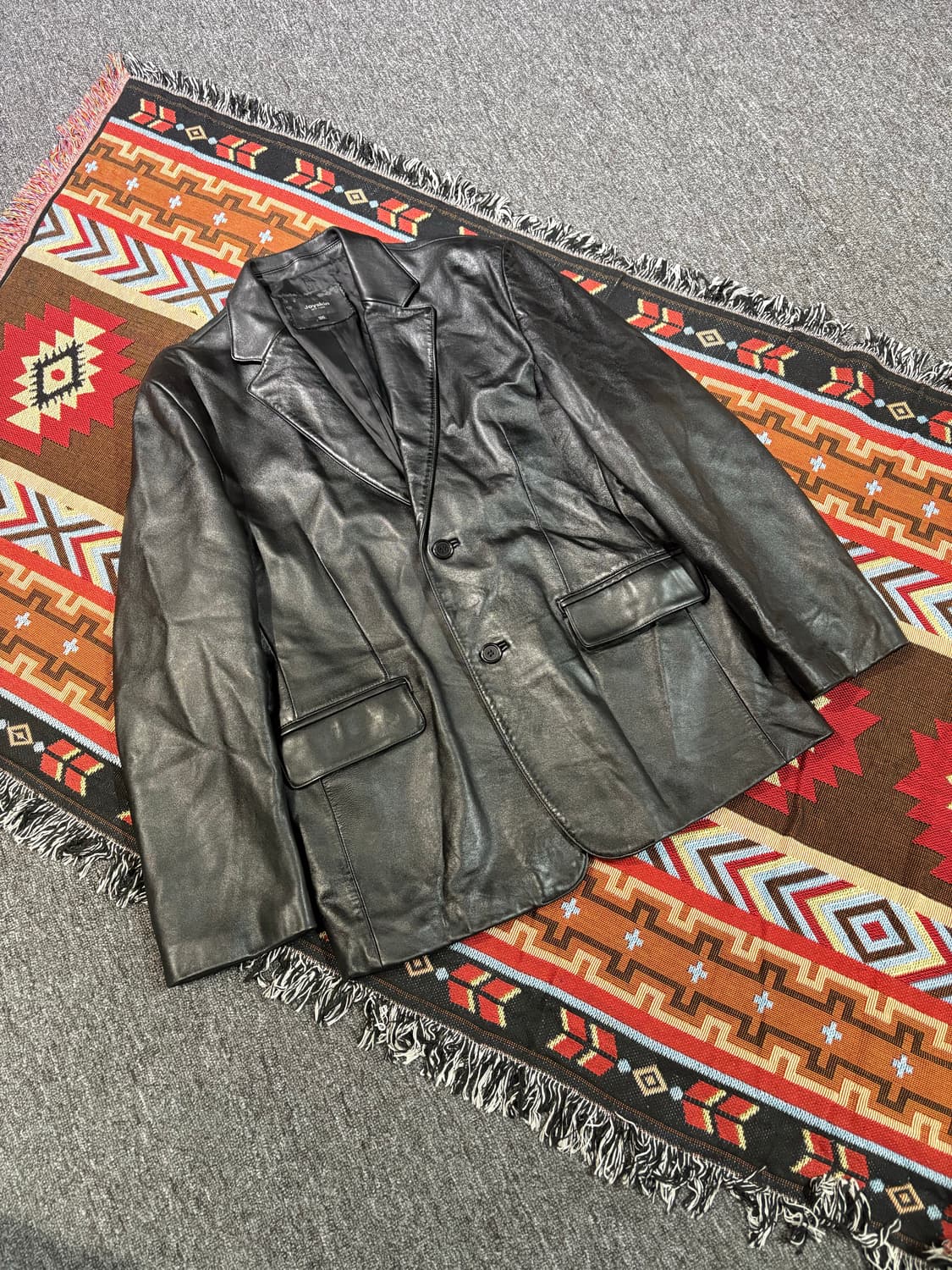 빈티지 100% 양가죽 블레이저 레더자켓 상품이미지2