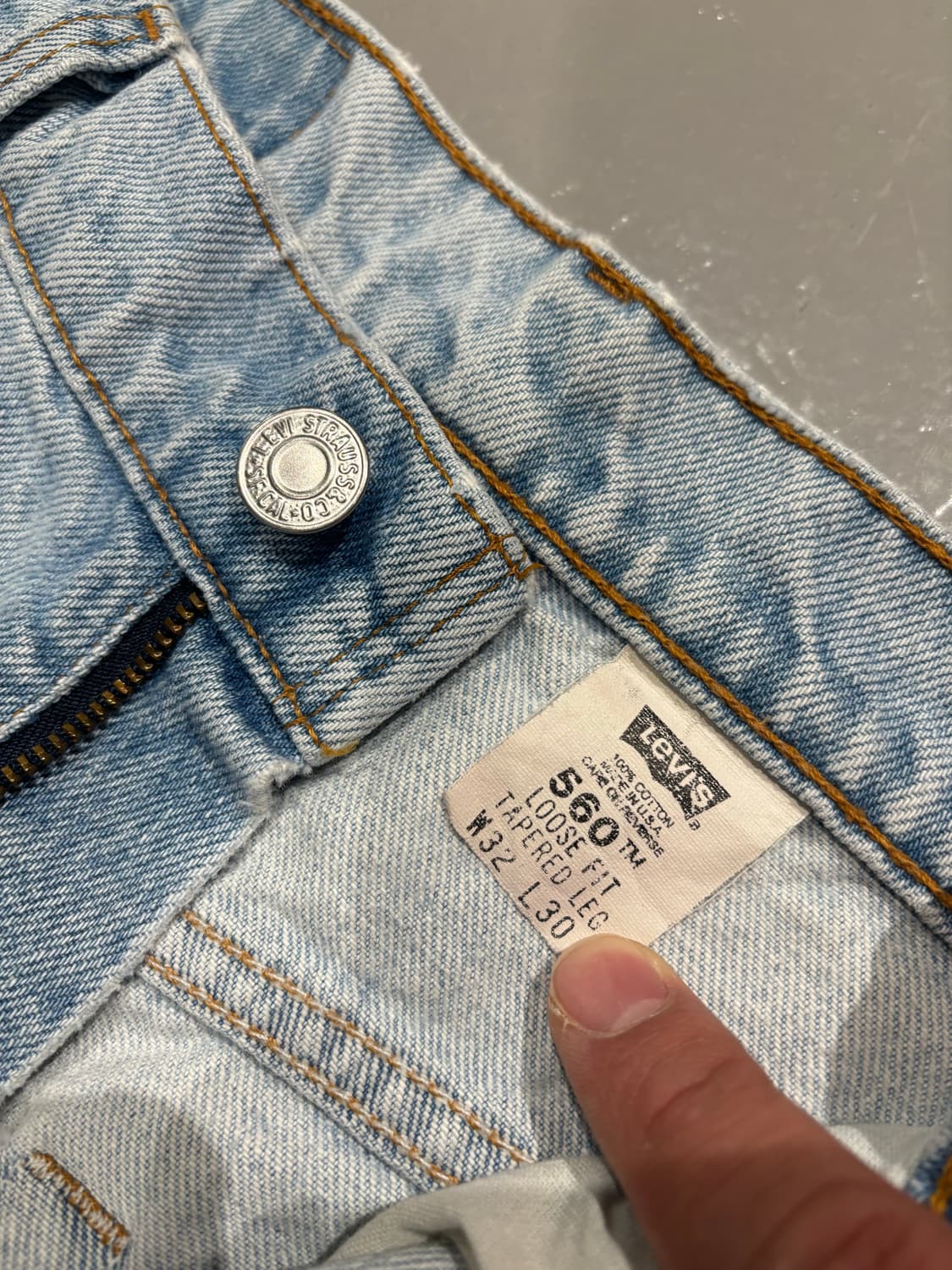 90s made in USA 리바이스 560 데님팬츠 상품이미지5