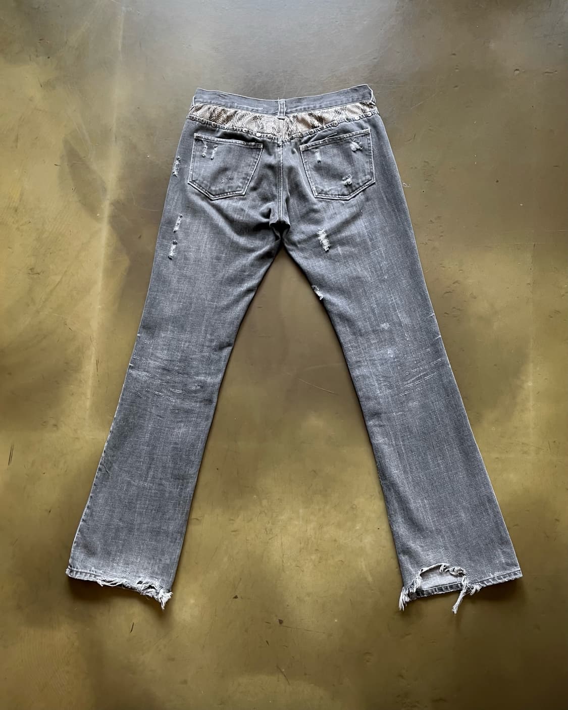 Jpn Vintage Python Docking Flare Jeans 상품이미지8