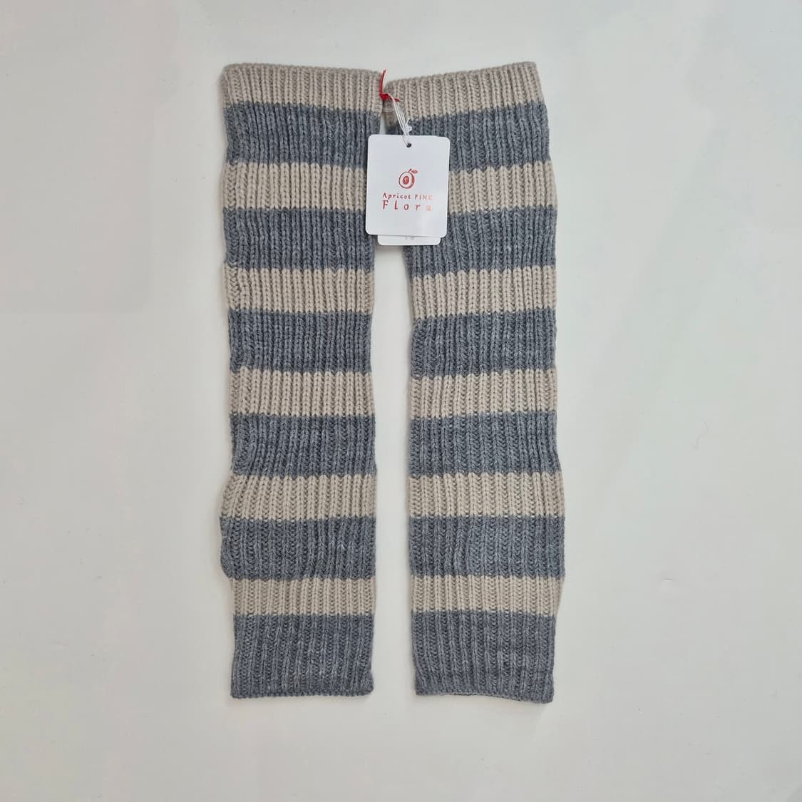 그레이 아이보리 스트라이프 니트 암워머 팔토시 상품이미지6