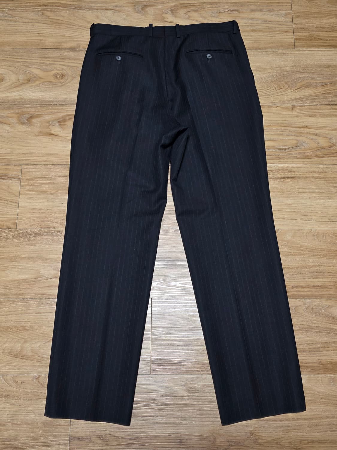 6size택포40만)25FW오라리 블루페이스울 투턱슬랙스 차콜스트라이프 상품이미지6