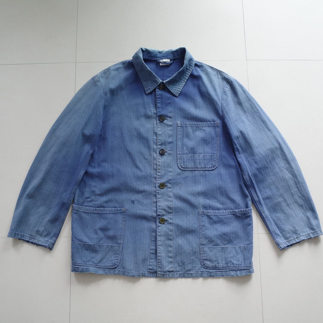 프렌치 빈티지 HBT 워크 초어 자켓 페이딩 (100) 상품이미지1