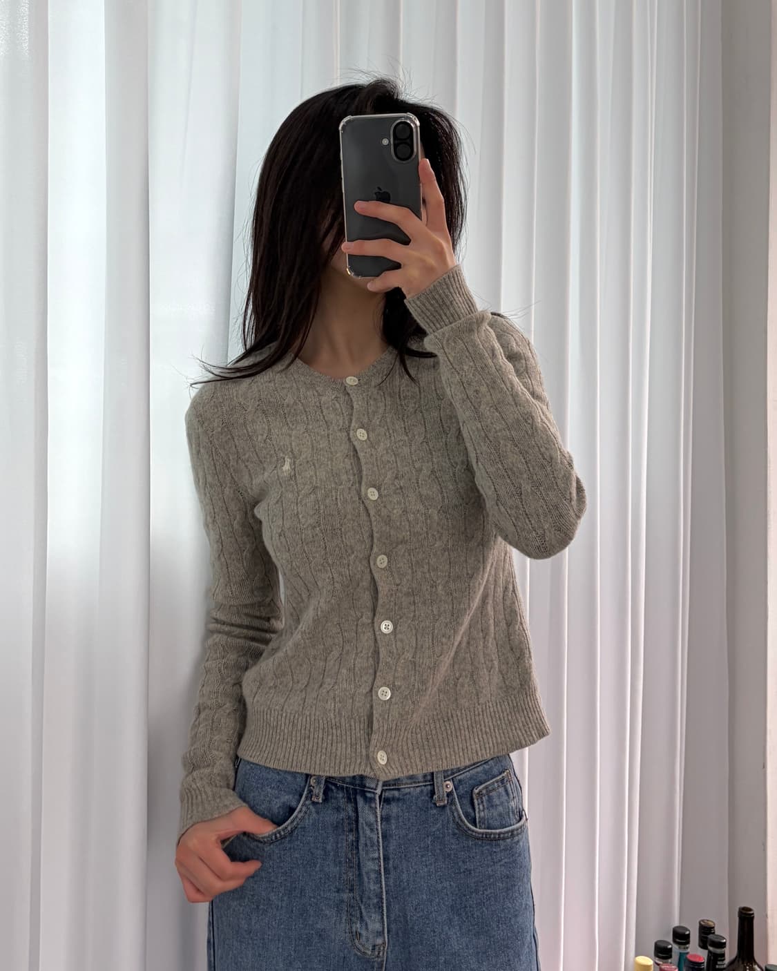 [XS]폴로 랄프로렌 캐시미어 혼방 케이블 니트 가디건 상품이미지3