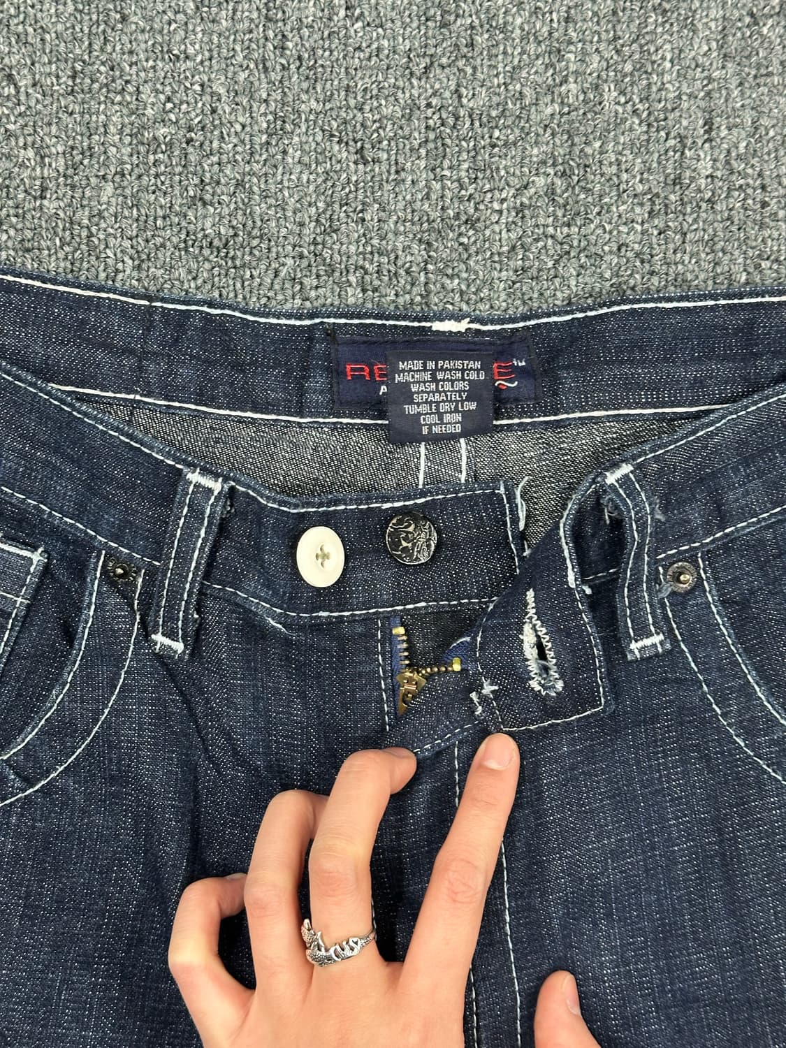 34)RED APE 빈티지 Y2K 포켓 페이즐리 자수 힙합팬츠 상품이미지9