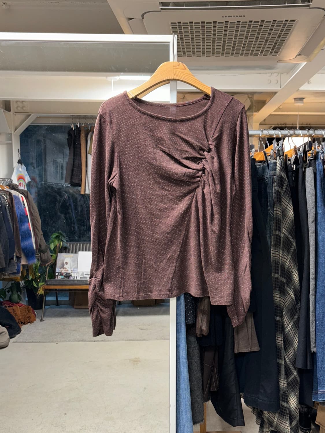 아츠로 타야마 도트 변형 롱슬리브 상품이미지1