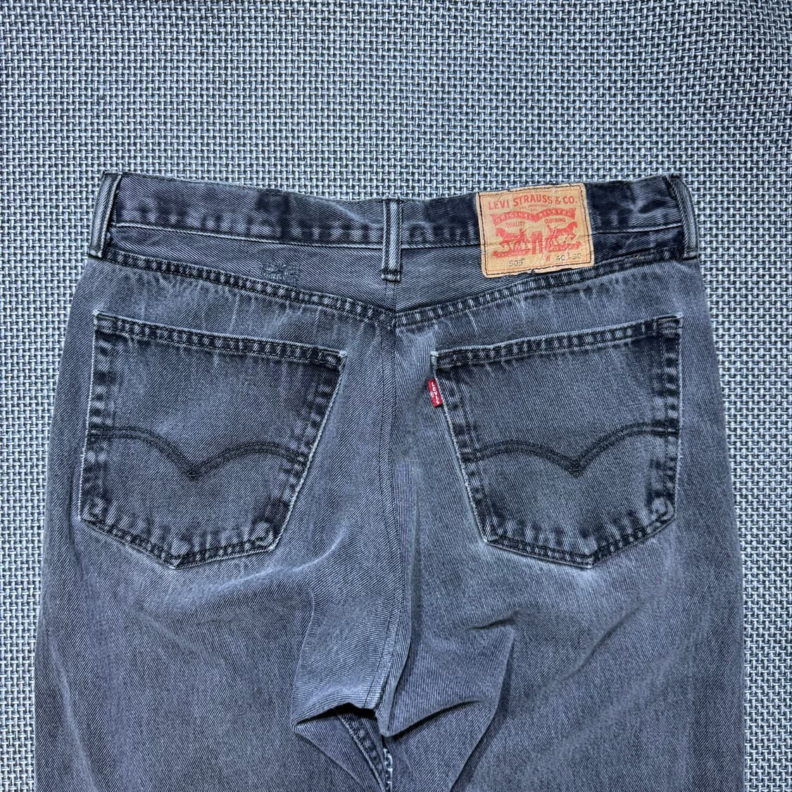 빈티지 리바이스 505 블랙 데님(35/kold_8071) 상품이미지7