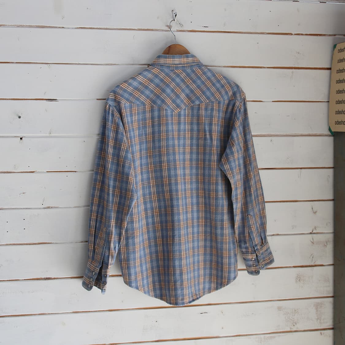 (착용컷) Lee x EDWIN 웨스턴 체크 셔츠 (남성용 100) 상품이미지3