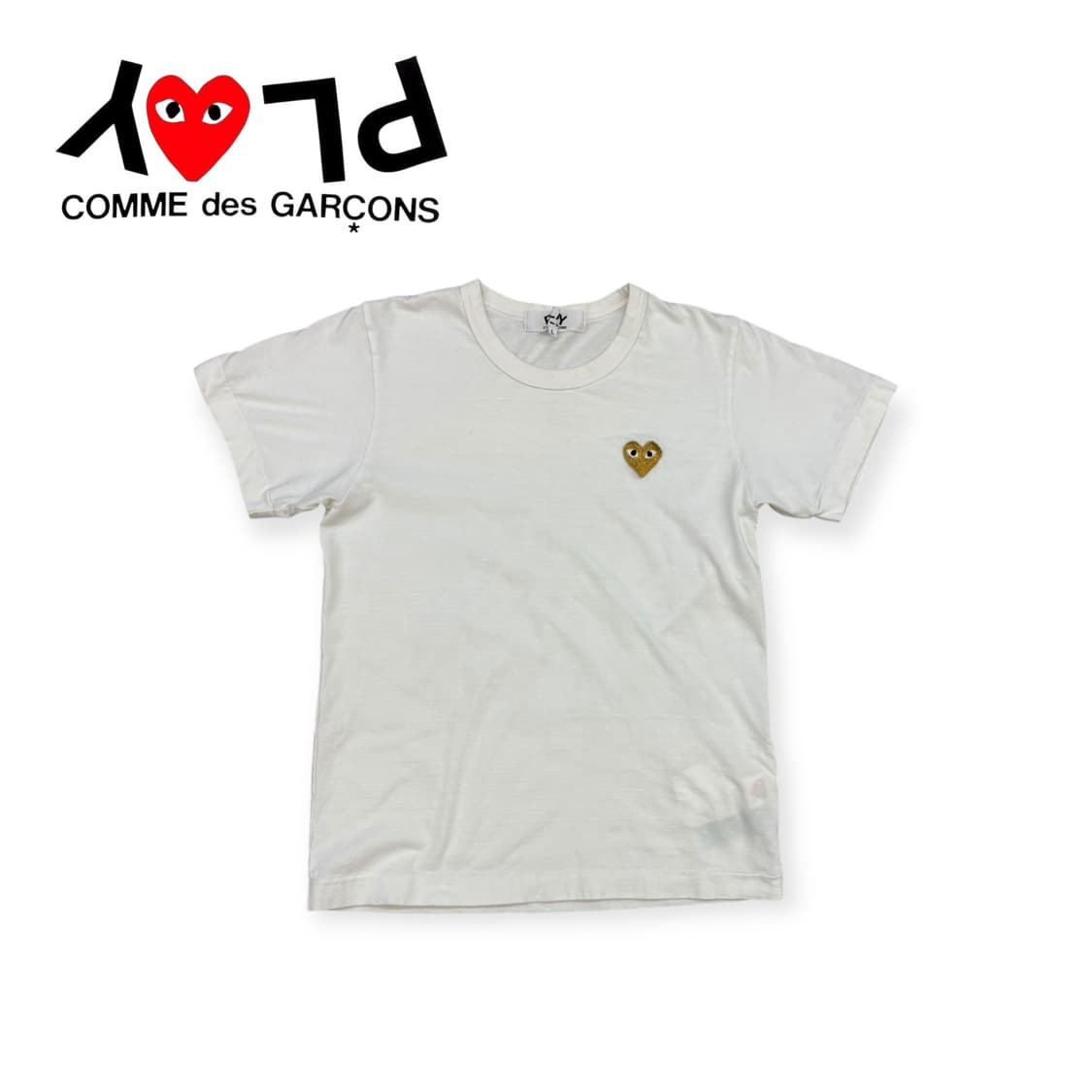 꼼데가르송 플레이 골드와펜 티셔츠 상품이미지1