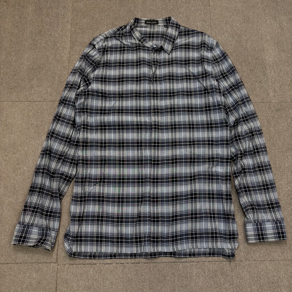 Kris Van Assche 크리스 반 아쉐 여름 긴팔 체크셔츠 50 상품이미지1