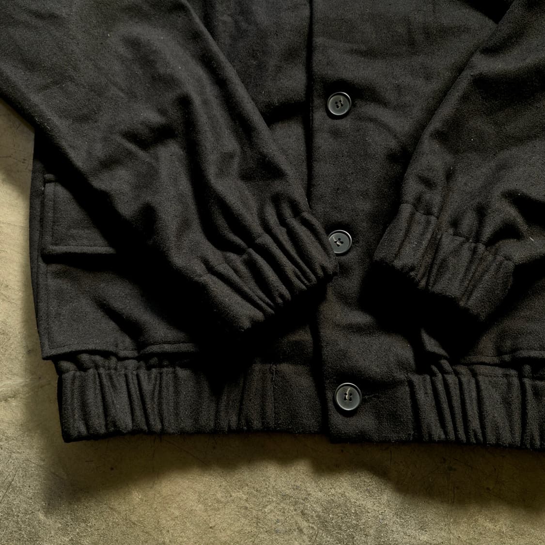 블랙 세무 스웨이드 블루종 자켓 F 상품이미지2