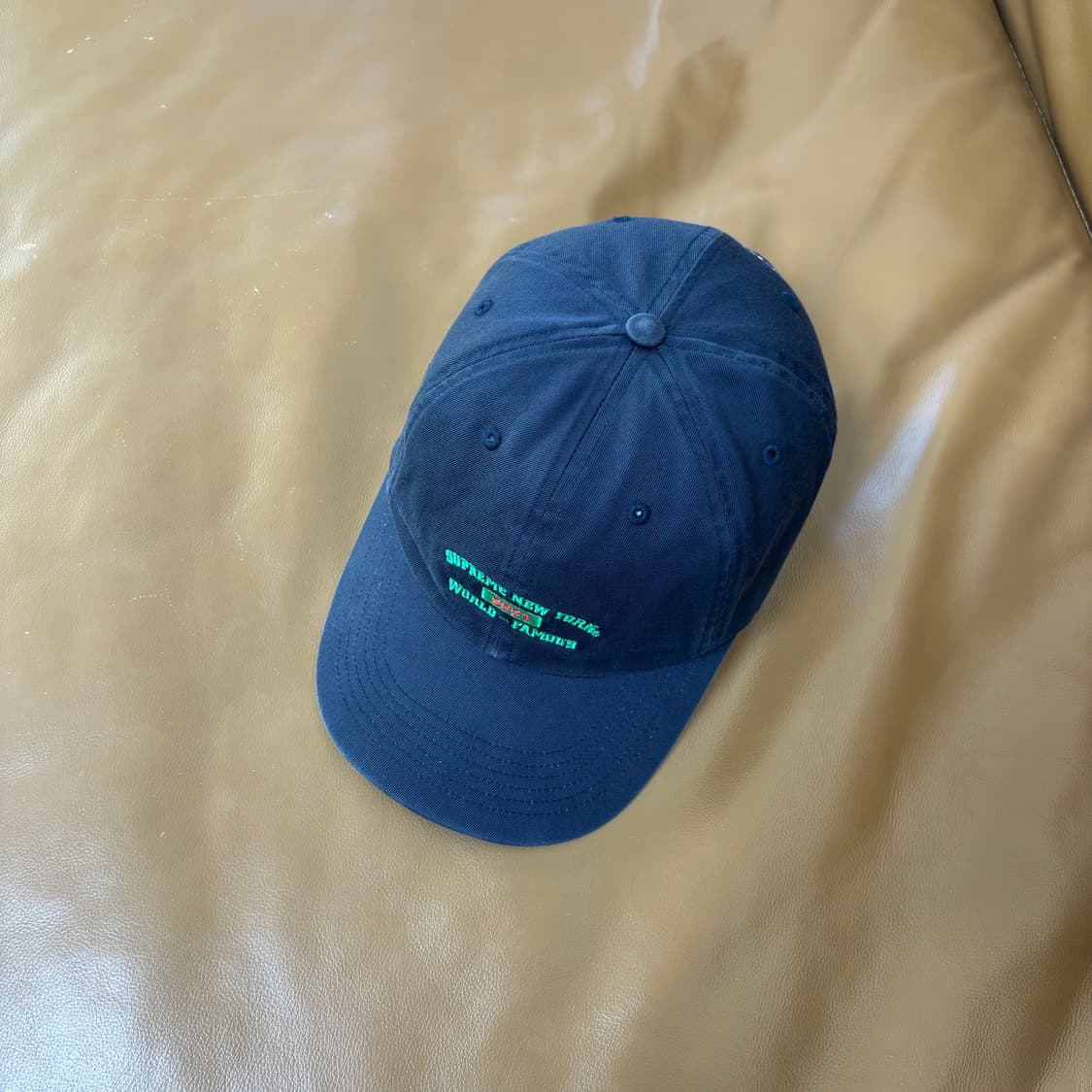 슈프림 6패널 볼캡 모자 24SS 뉴욕 아크 네이비 상품이미지6