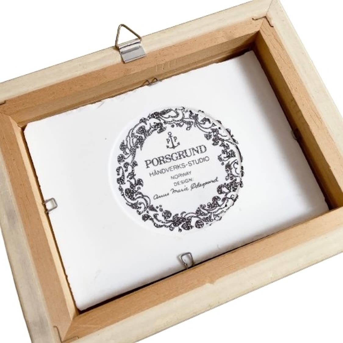 앤틱 포스그룬 노르웨이 세라믹 아트 타일 액자 2p 상품이미지4