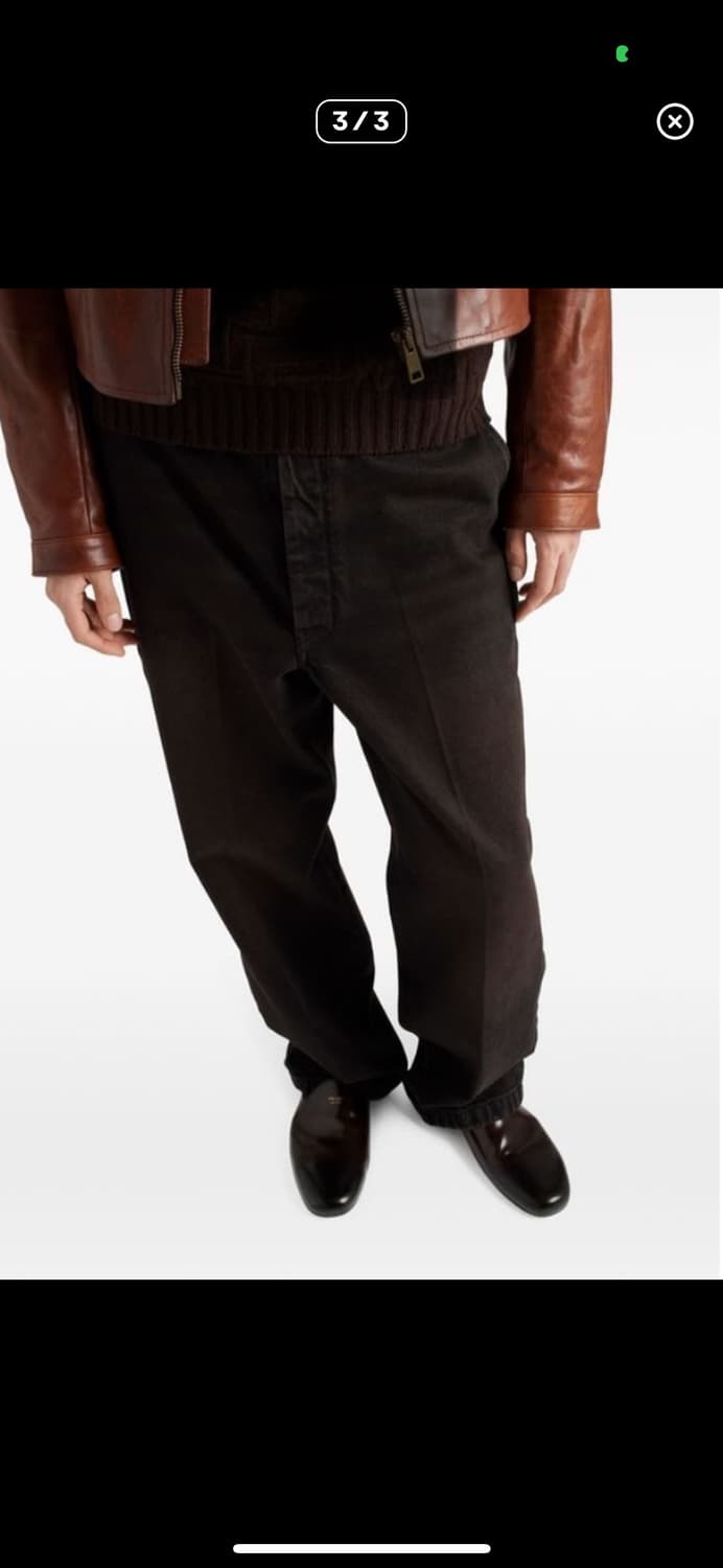 프라다 브라운 삼각로고 팬츠 52 상품이미지3