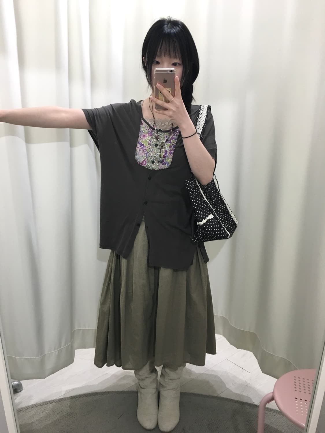 flower loose blouse 상품이미지3