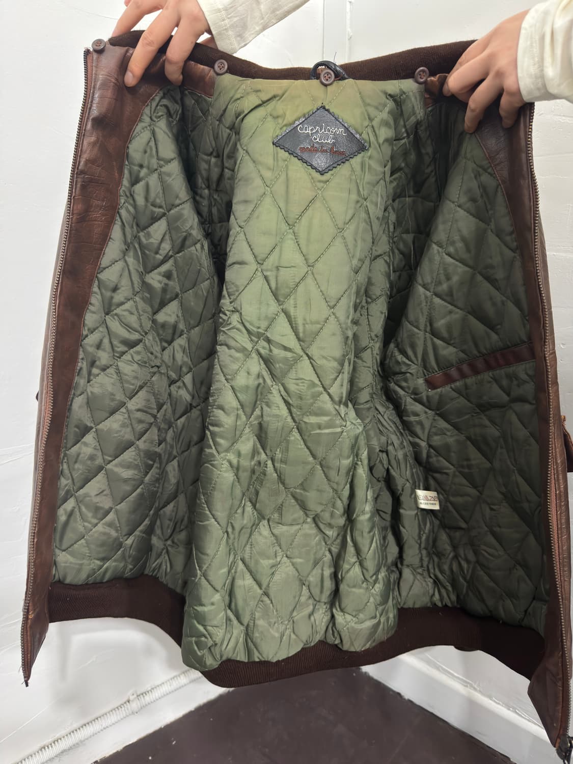 capricorn club heavy leather jacket 상품이미지7