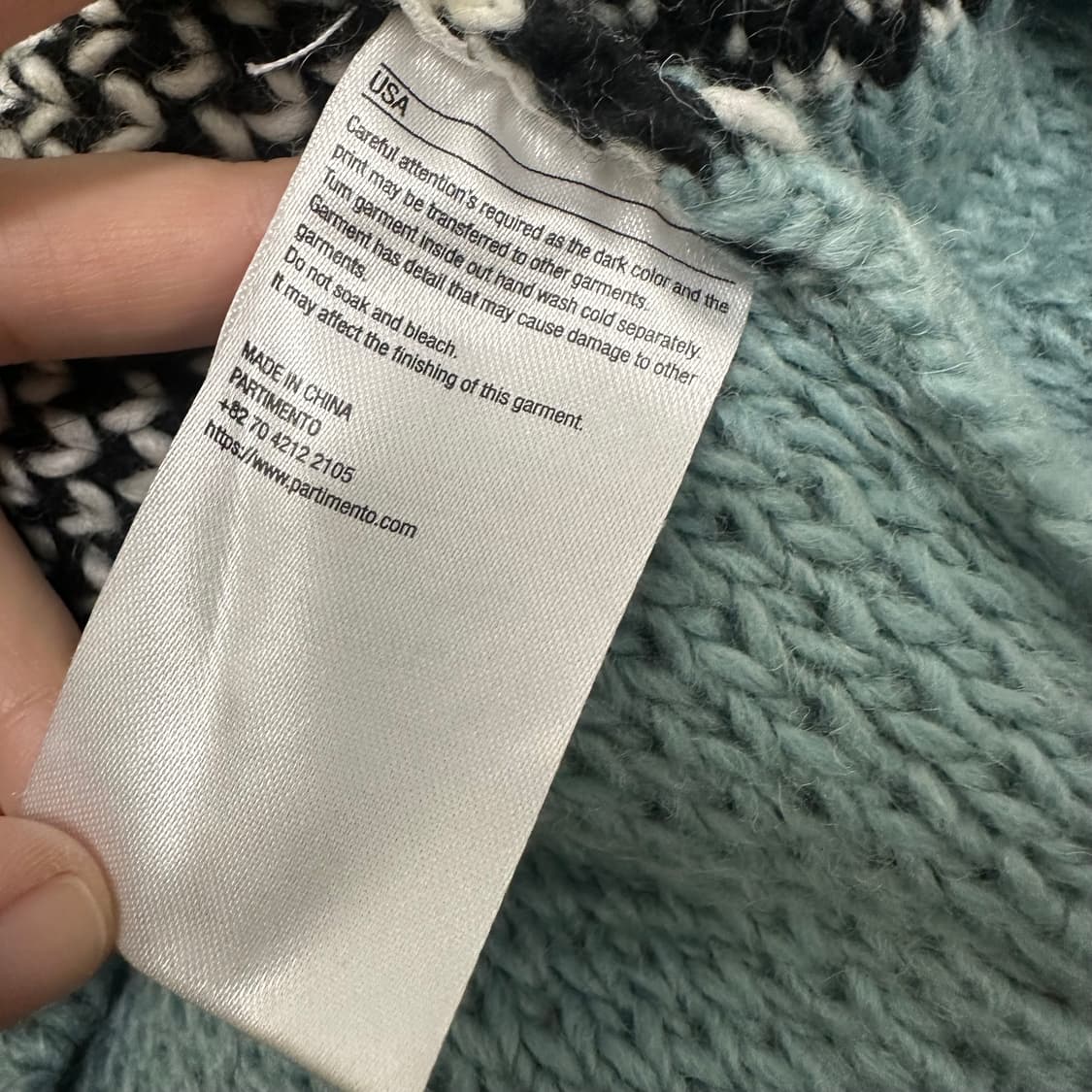 파르티멘토 노르딕 여성 니트 집업 FREE 상품이미지10