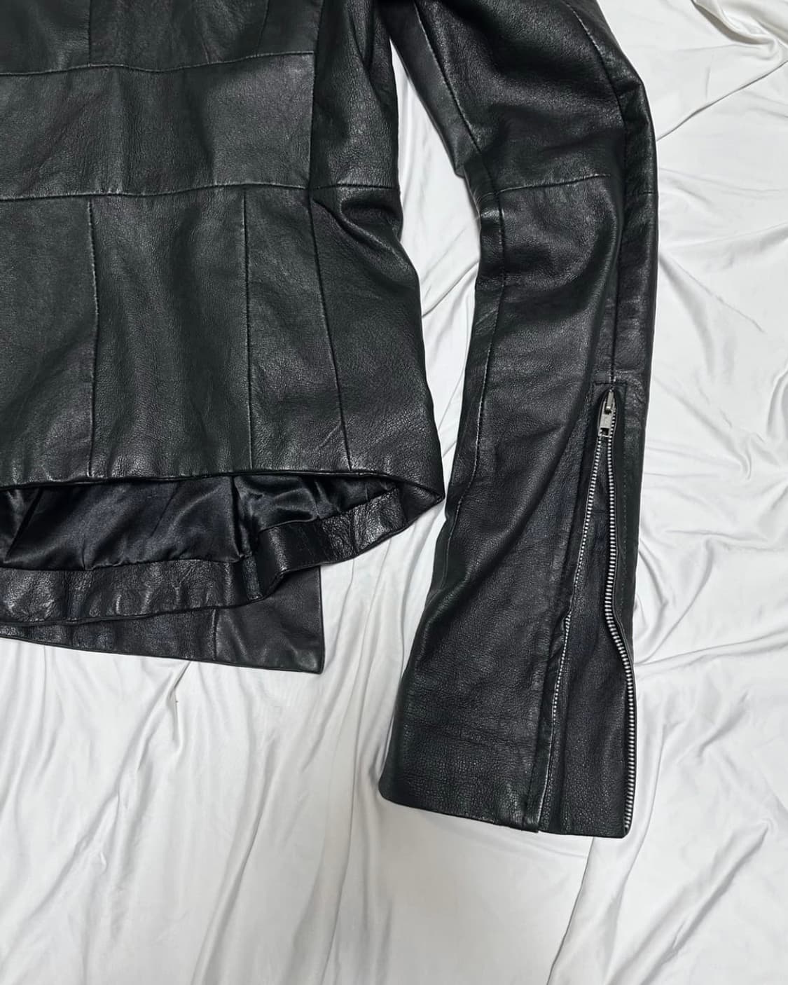 Ekam high-neck lamb skin jacket 상품이미지4