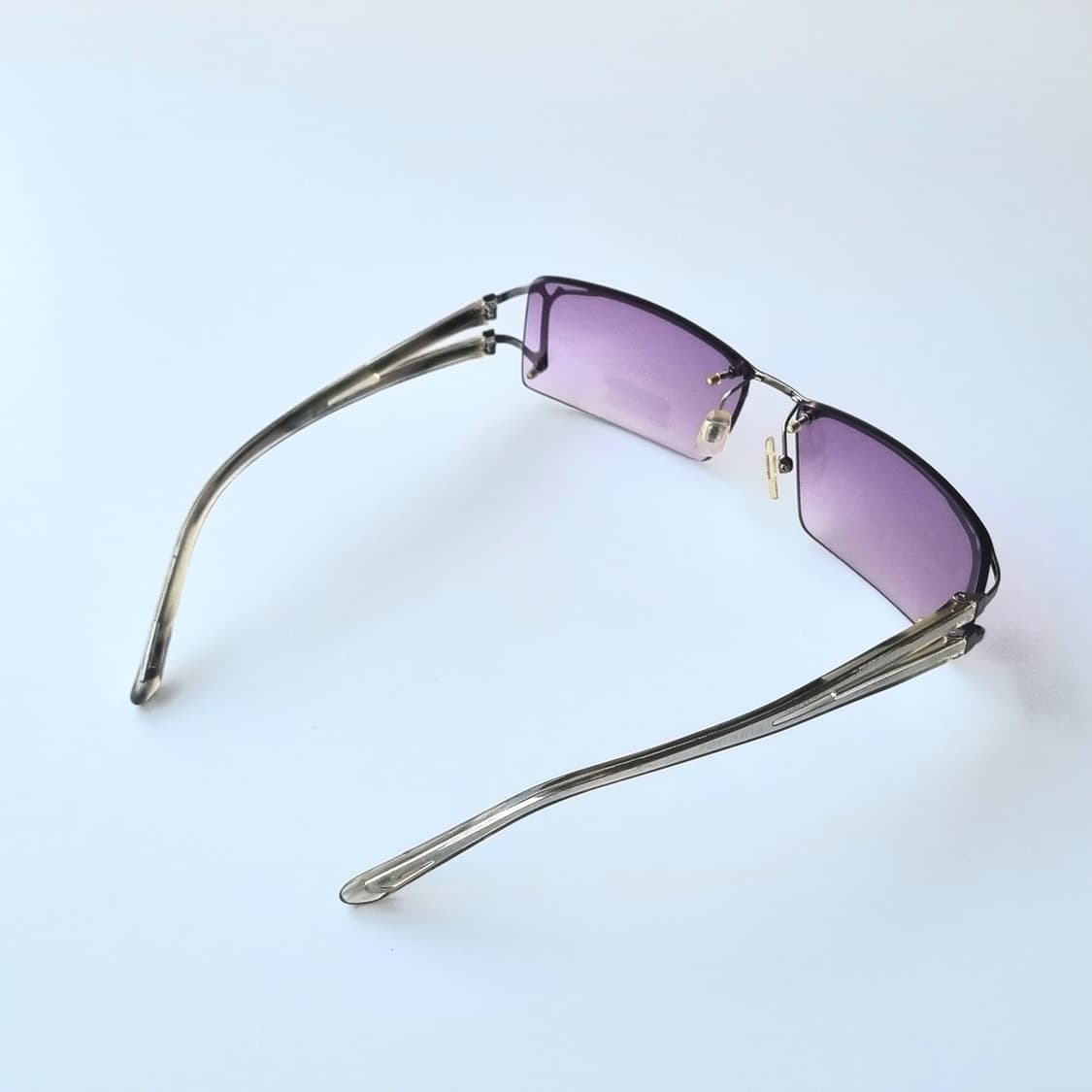 데드스탁 레트로 사각 유니크한 무테 선글라스 상품이미지6