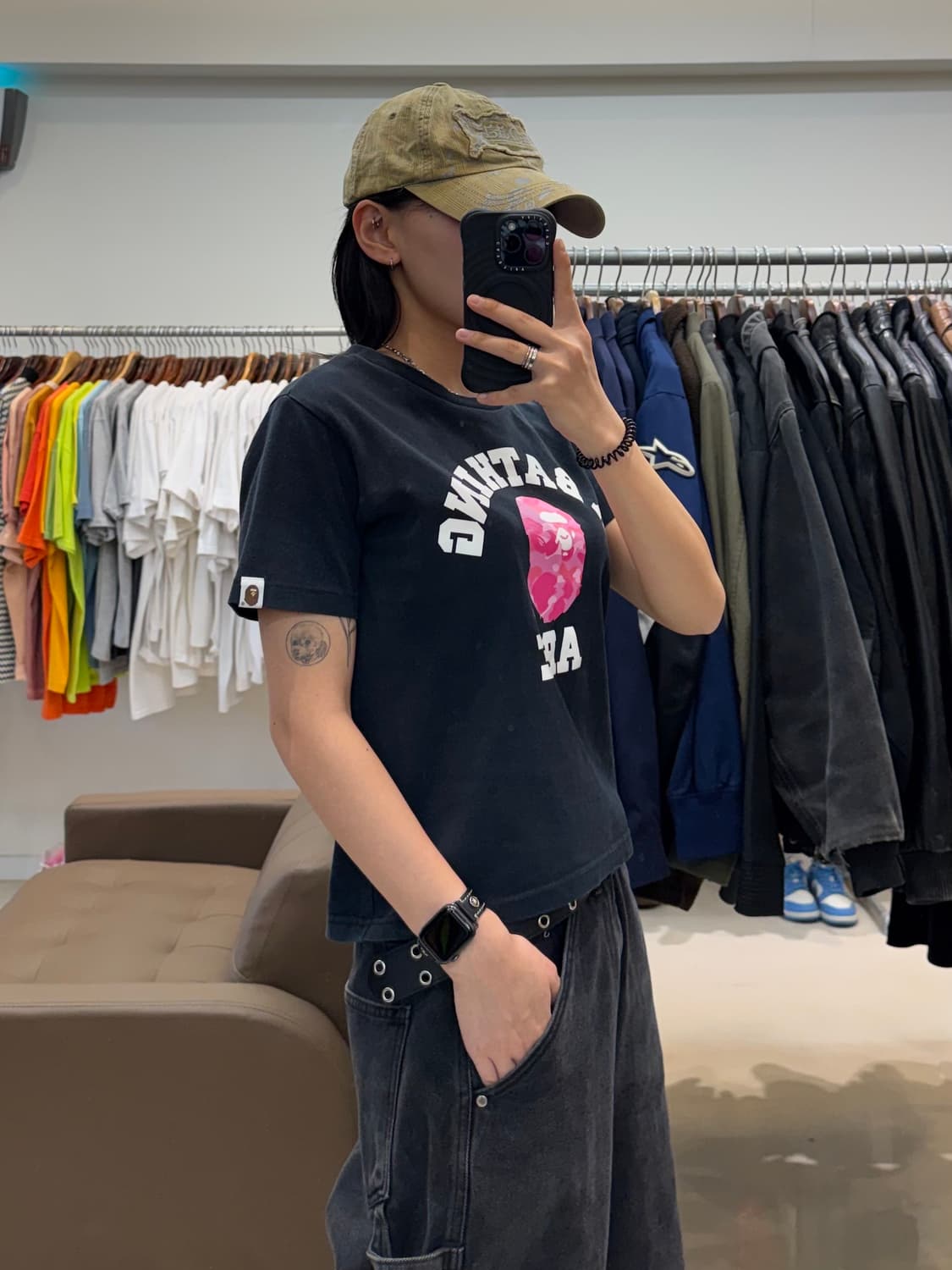 베이프 카모 컬리지 티셔츠 상품이미지7