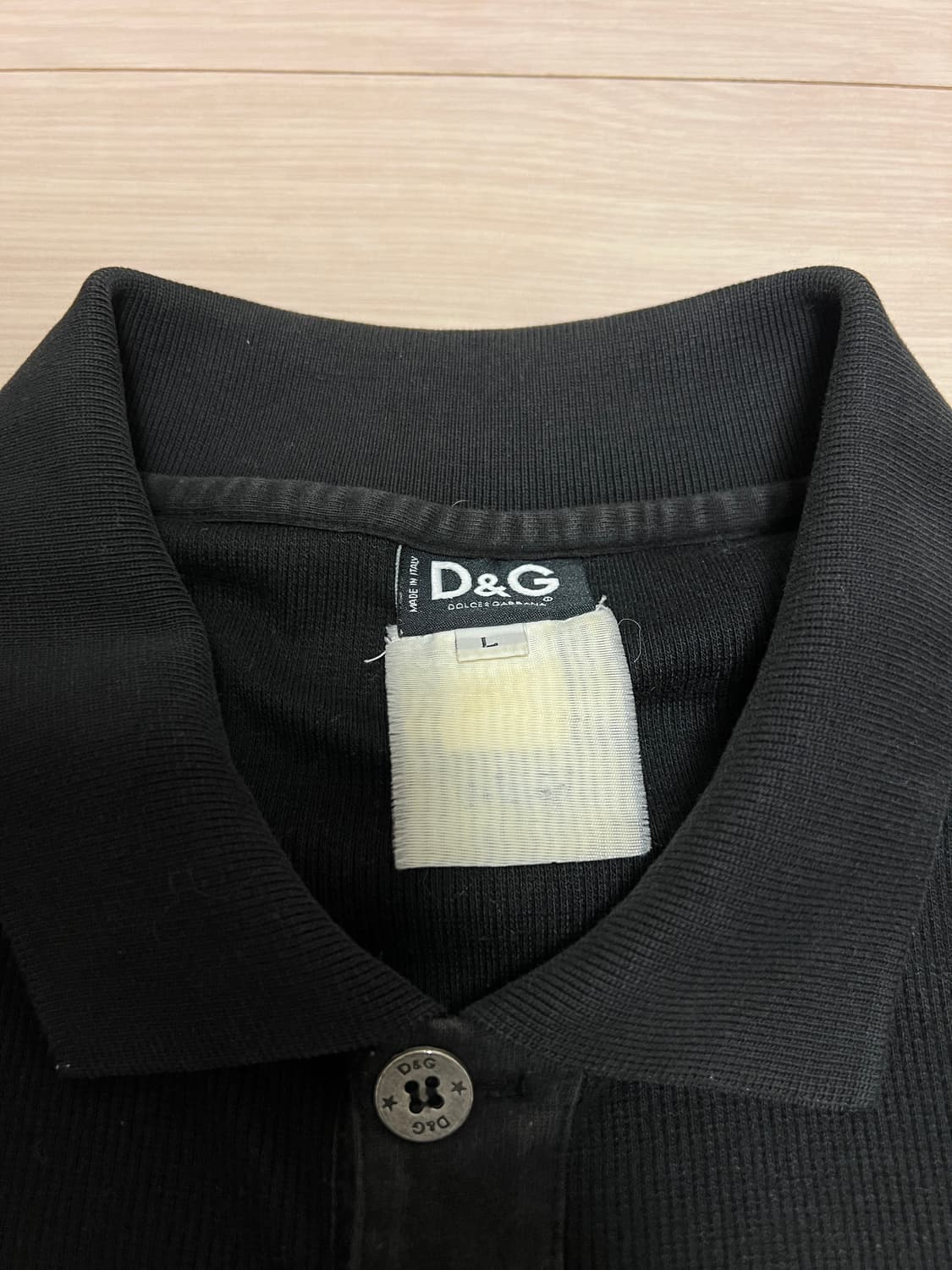 D&G 돌체앤가바나 블랙 배색 포켓 디테일 카라 롱슬리브 / L 상품이미지8