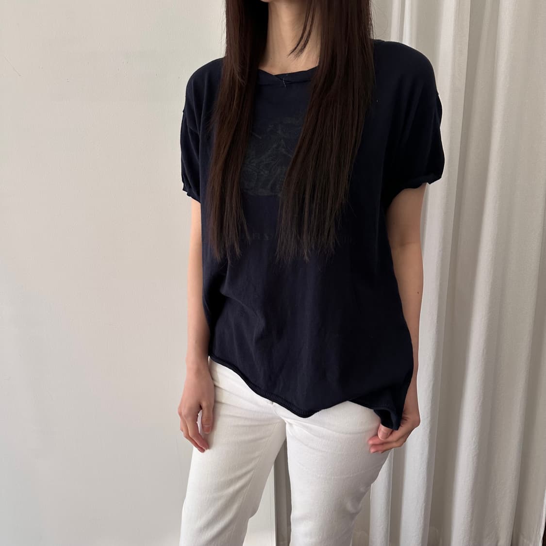 버버리 블루라벨 burberry 로고 반팔 블라우스 상품이미지1