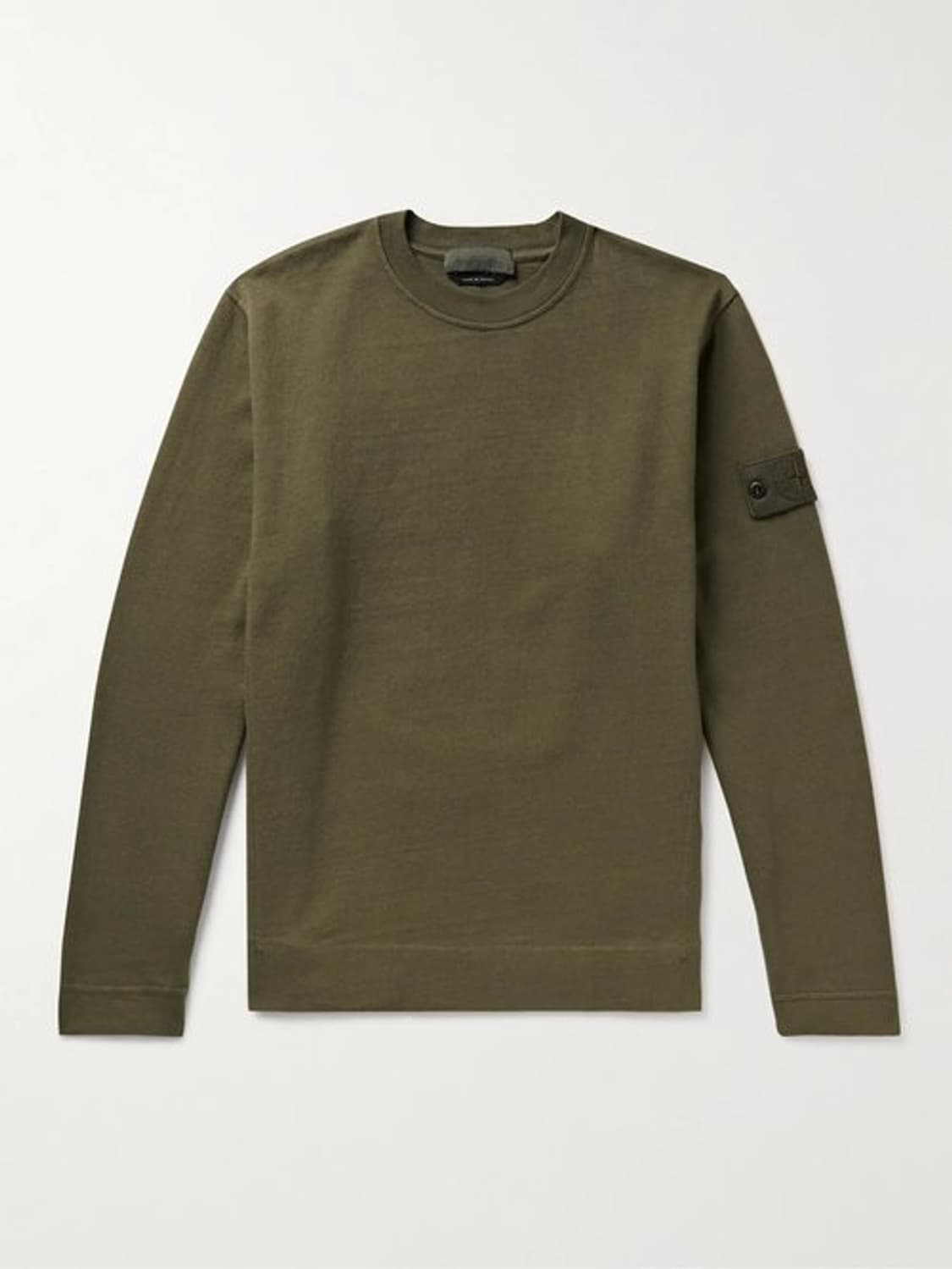 새상품(XL)스톤아일랜드 고스트 피스 오가닉 코튼 크루넥 밀리터리그린 상품이미지7