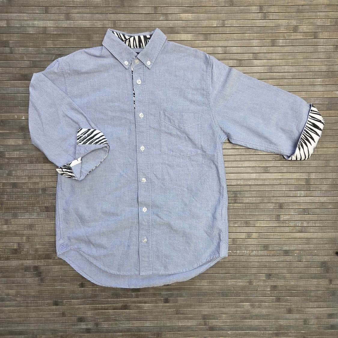 Stussy 스투시 히든 지브라 옥스포드 셔츠 상품이미지1