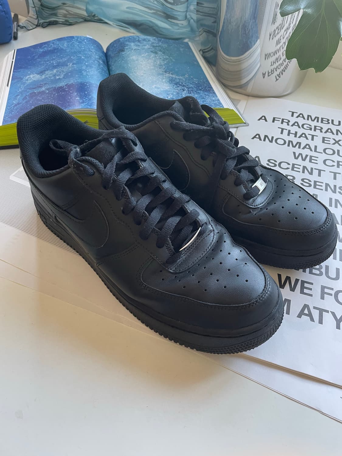 290 NIKE 나이키 에어포스 올검 올블랙 운동화 상품이미지6