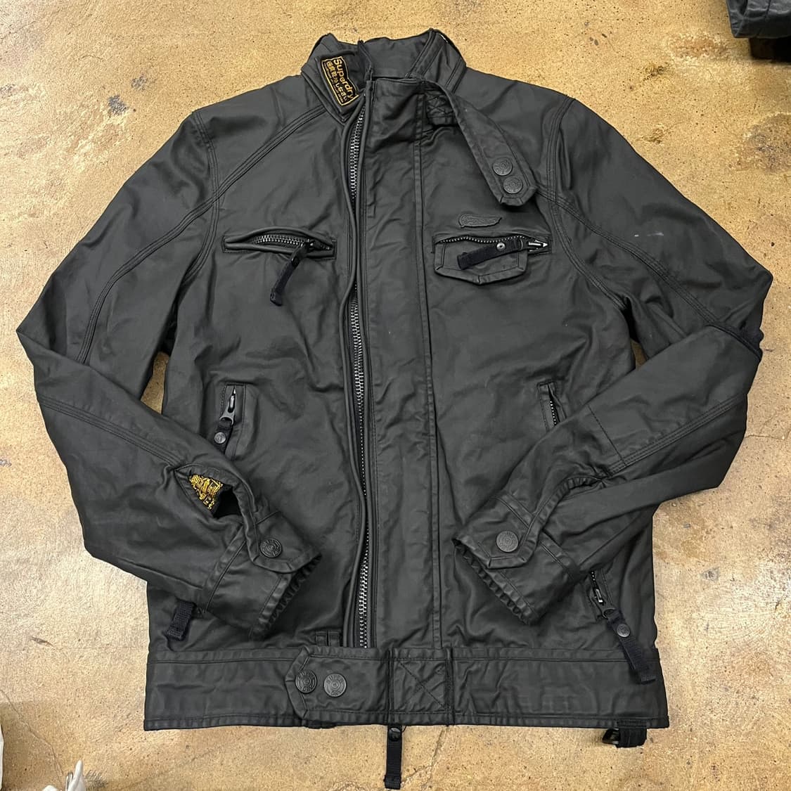 [정품] 슈퍼드라이 블랙 자켓 b19 상품이미지2