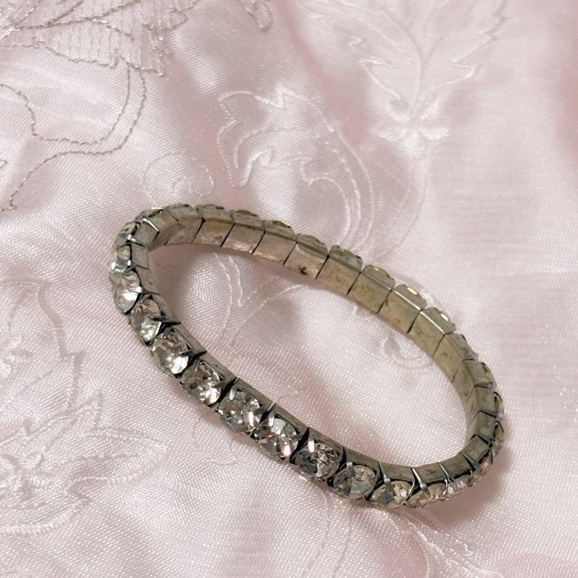 (이체시에눌) 일본 히메갸루 핀터깔 큐빅 디테일 뱅글 밴딩 팔찌  상품이미지2