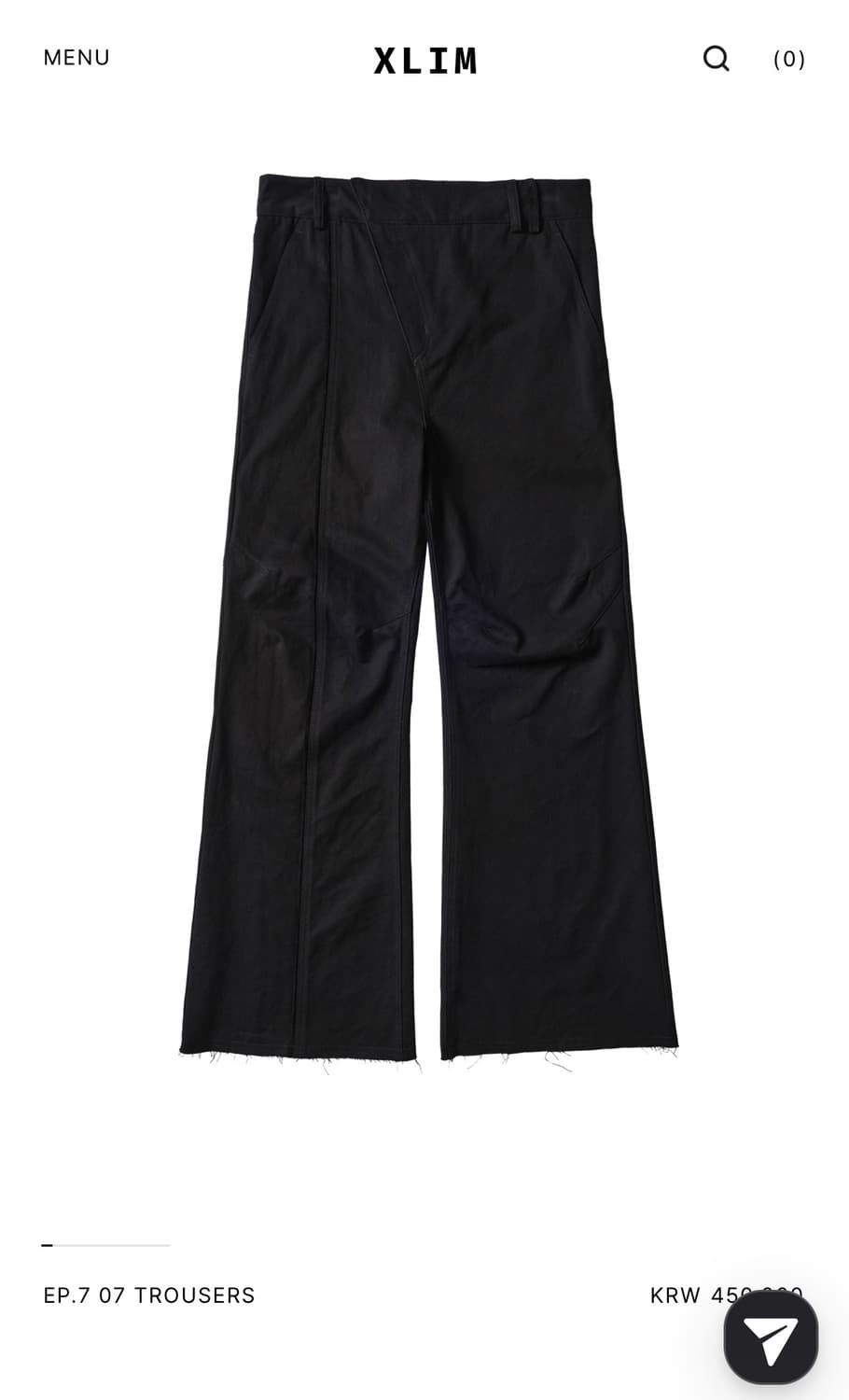 (XS)Xlim ep.7 07 trousers black 상품이미지1