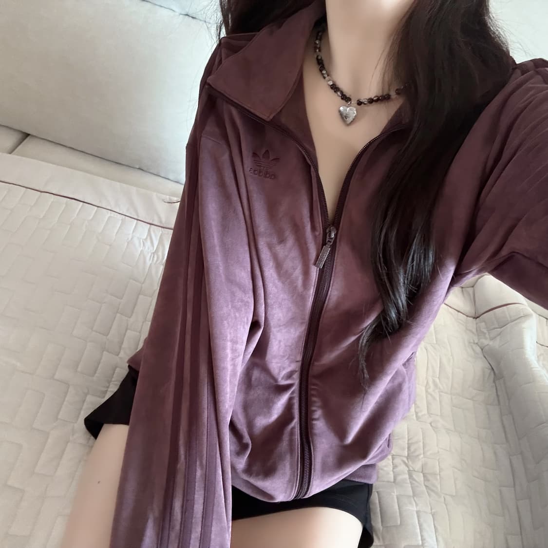 아디다스 자색고구마 보라 스웨이드 져지 상품이미지2