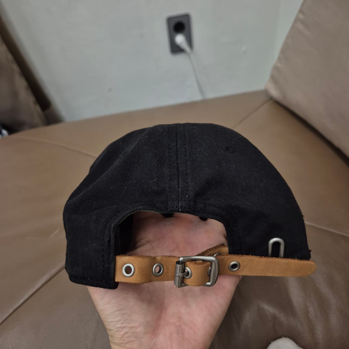 LACOSTE 블랙 악어 로고 볼캡 상품이미지3