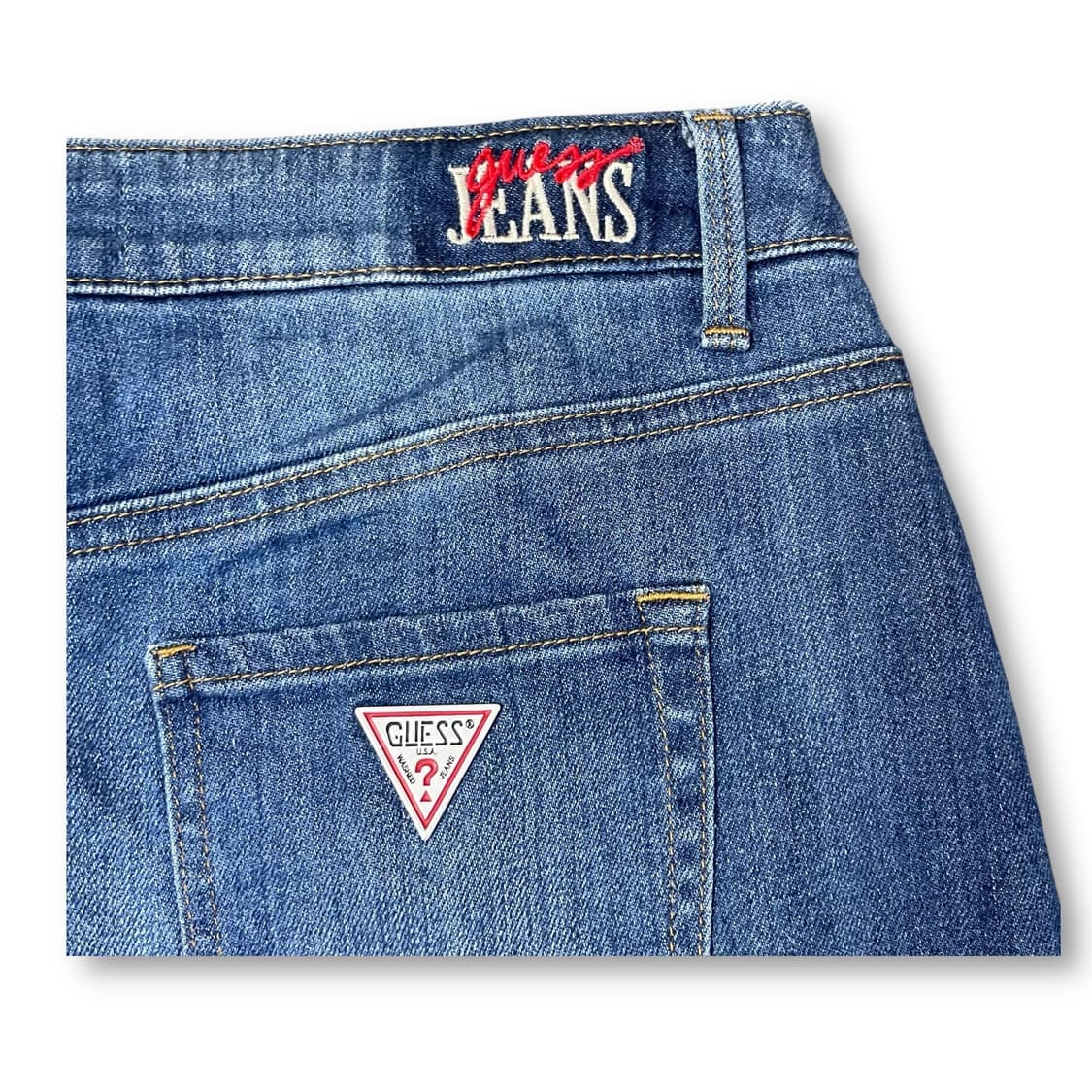 (28) 게스 중청 워싱 미니스커트 상품이미지4