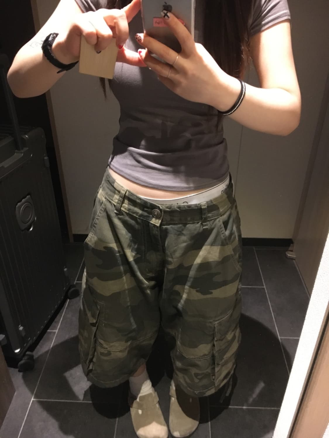 아워캐비넷 카모 버뮤다 팬츠 (M)(미시착) 상품이미지4