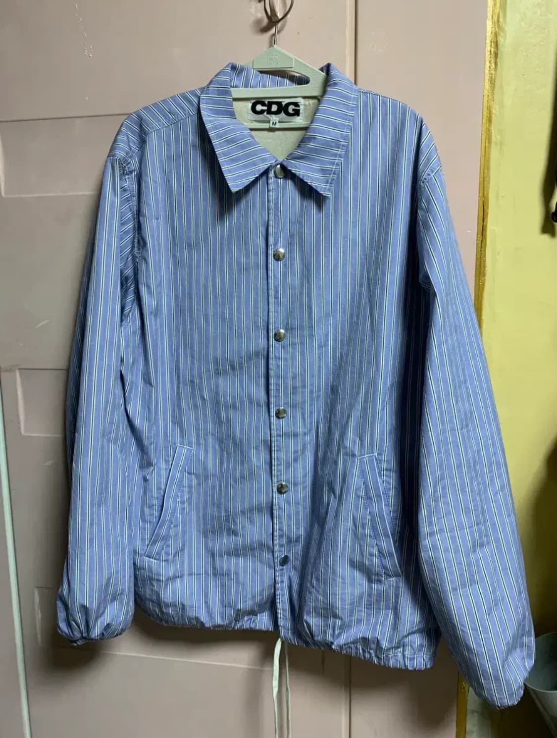 [M]꼼데가르송 스트라이프 코치자켓 지디착용 상품이미지3