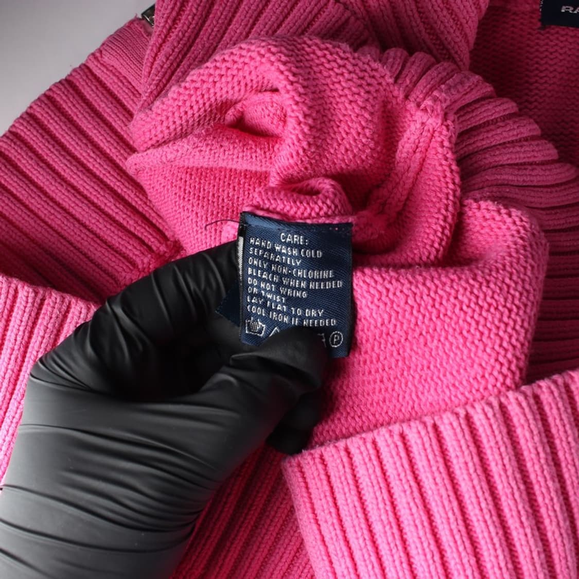 랄프로렌 스포츠 핑크 코튼 집업 가디건 S 상품이미지6