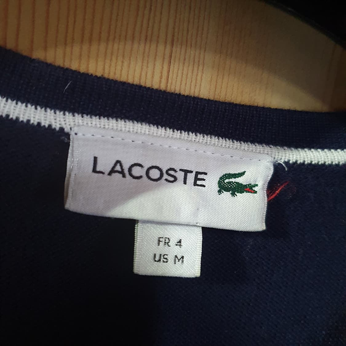 라코스테 브이넥 니트 100 상품이미지3