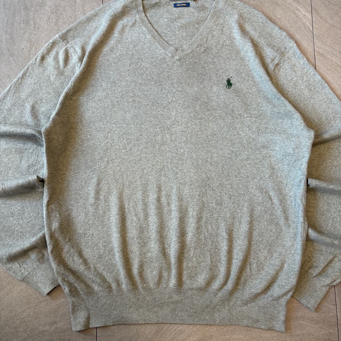 폴로 정품 그레이 피마 코튼 니트 상품이미지4