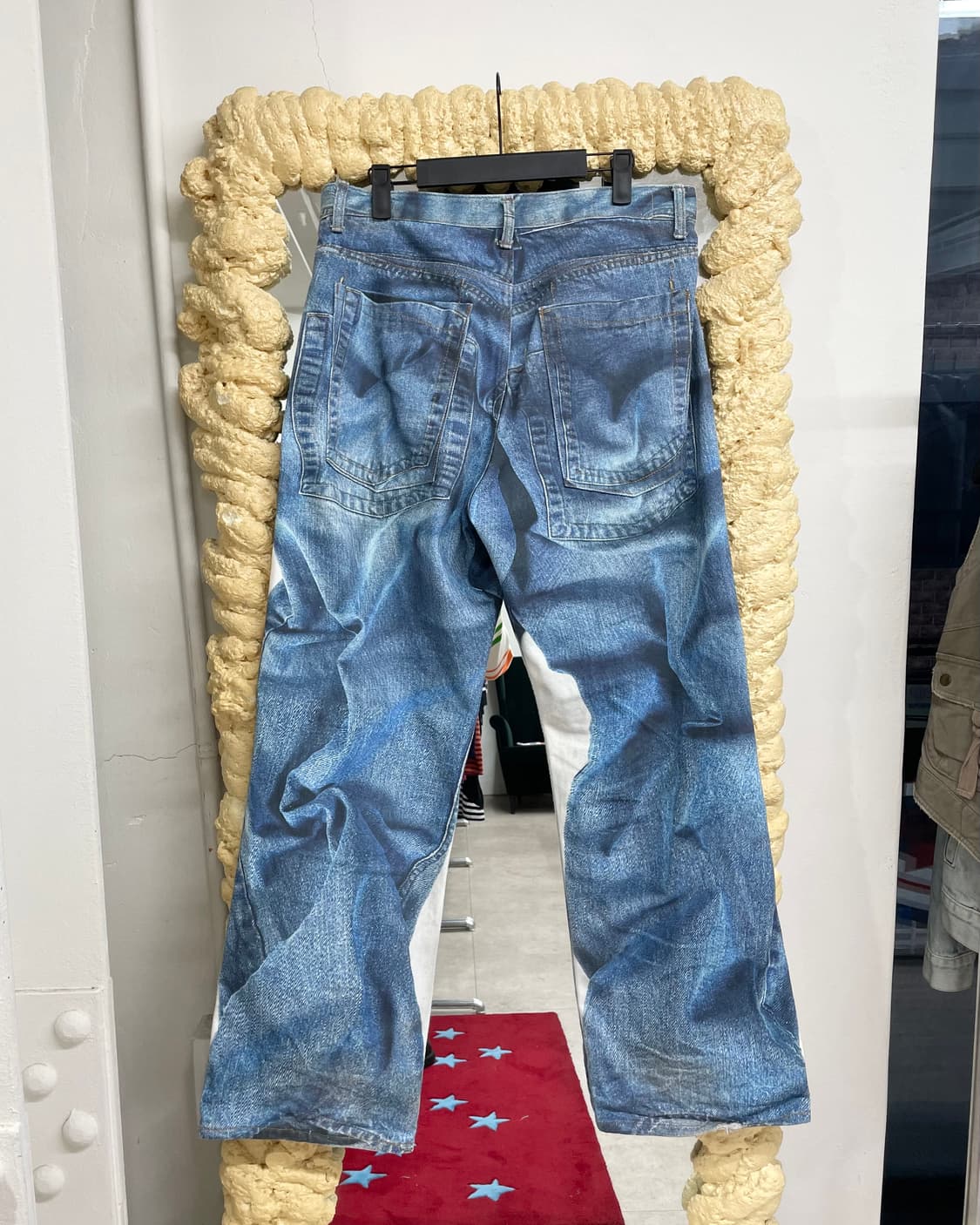 Digital printed denim pants  상품이미지4