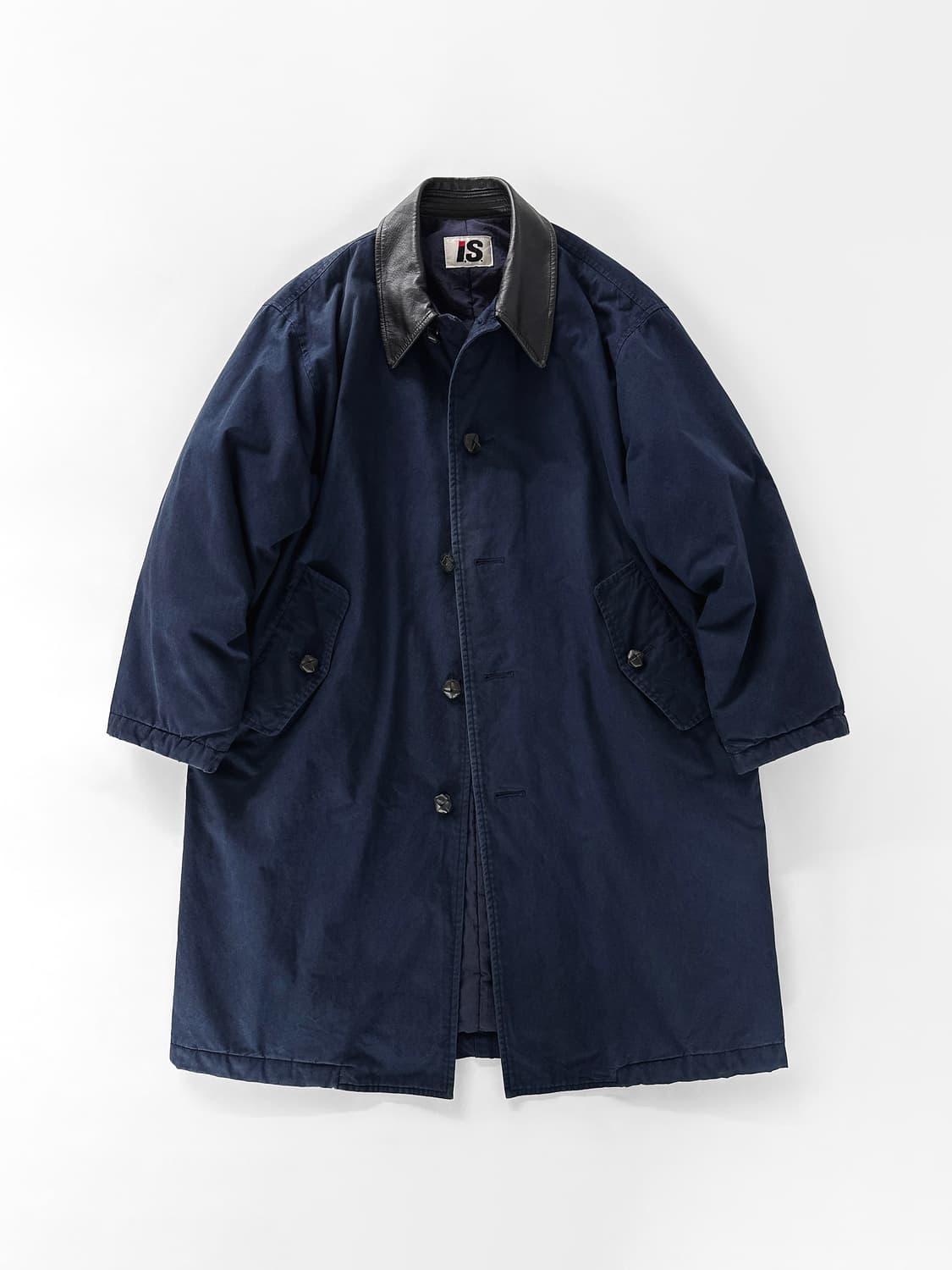 (Rare)80s 이세이 미야케 스포츠 레더 디테일 코트 상품이미지2