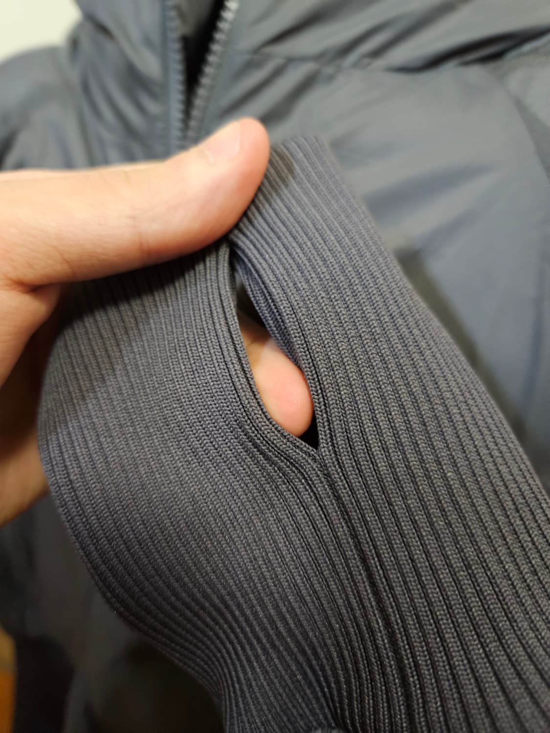 2 사이즈) OJOS 오호스 리버시블 체크 패디드 자켓 패딩 차콜 상품이미지6