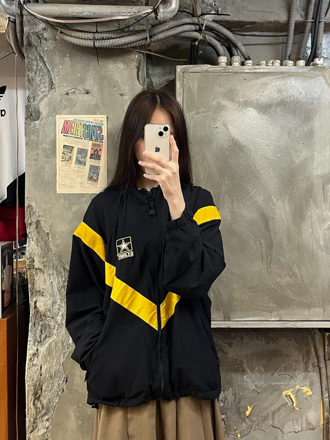 US ARMI APFU 미군 바람막이 블랙 M #csz573 상품이미지2